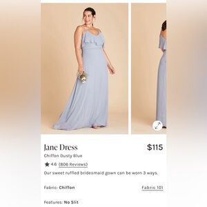 Birdy Grey Jane Convertible Dress in Dusty Blue